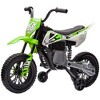 Qaba Kids Motorcycle with Twist Grip Throttle, 12V Electric Motorcycle with Training Wheels, Rear Suspension, Music for Aged 3-6 Years - 4 of 4