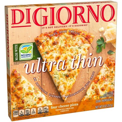 DiGiorno Four Cheese Non GMO Frozen Ultra Thin Crust Pizza - 9oz