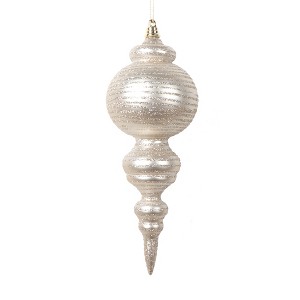 Vickerman 10" Matte with Glitter Finial Ornament - 1 of 1