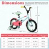 Infans 14" Kids Bike w/Adjustable Saddle Handlebar Removable Training Wheels Handbrake - 2 of 4
