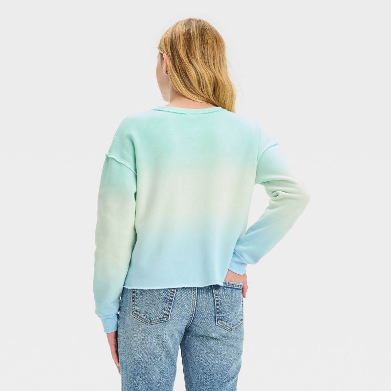 Girls' Fleece Crewneck Cropped Sweatshirt - art class™, 2 of 4