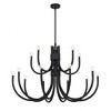Savoy House Sorrento 5 - Light Chandelier in  Matte Black - 2 of 3