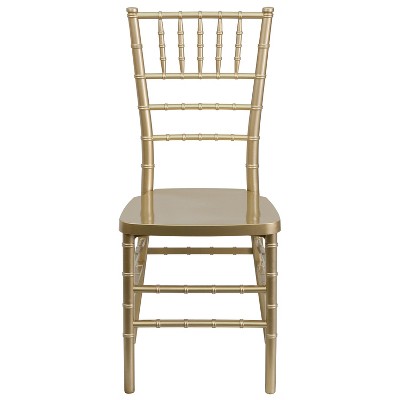 Elegant Gold Resin Chiavari Lightweight Event Chair