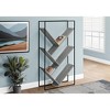 Vynxaria 3-Tier Black Laminate & Metal Bookshelf: 60" Contemporary Bookcase for Office & Bedroom Storage - 4 of 4