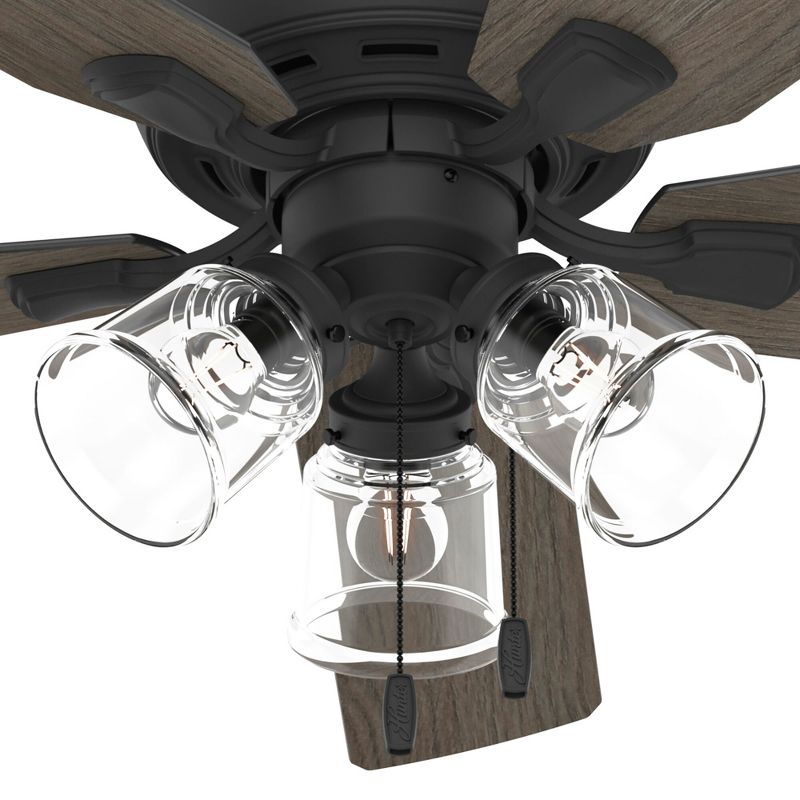 52" Rosner Ceiling Fan with Light Kit and Pull Chain (Includes LED Light Bulb) - Hunter Fan, 5 of 13