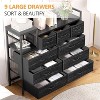 Acekool 9-Drawer Storage Dresser with Charging Station – TV Stand & Organizer for Bedroom or Living Room - 3 of 4
