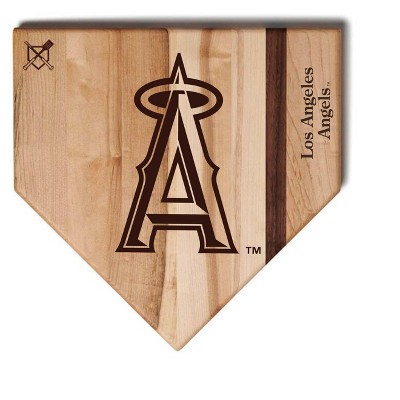 MLB 12-Inch Wooden Home Plate Cutting Board, Los Angeles Angels