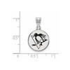 Black Bow Jewelry Sterling Silver Pittsburgh Penguins NHL Medium Pendant - 2 of 3