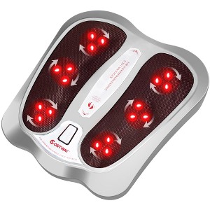 Costway Foot Massager with Shiatsu Heated Electric Kneading Foot & Back Massager - 1 of 4