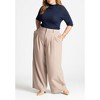 ELOQUII Women's Plus Size The Fluid Crepe Wide Leg Pant - 4 of 4