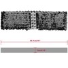 Elerevyo Women's Sequins Decor Metal Interlocking Buckles Elastic Waist Belt 2 Pcs - 3 of 4