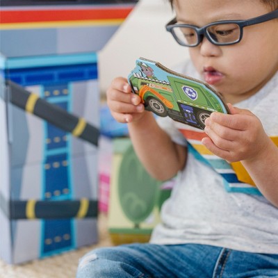 PAW Patrol Jumbo Cardboard Blocks Set with Fold-Out Vehicles