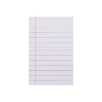 Staples Notepads 5" x 8" Narrow White 50 Sh./Pad 12 Pads/PK TR57330/18600