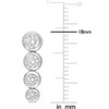 EVERLY JEWELRY |  Sterling Silver 2 3/4 CT TGW Cubic Zirconia Fashion Earrings - 2 of 4