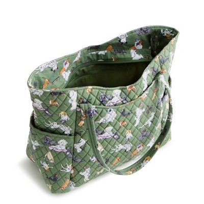 Vera Bradley Women's Outlet Cotton Large Glenna Tote Bag Dog Park — фото 2