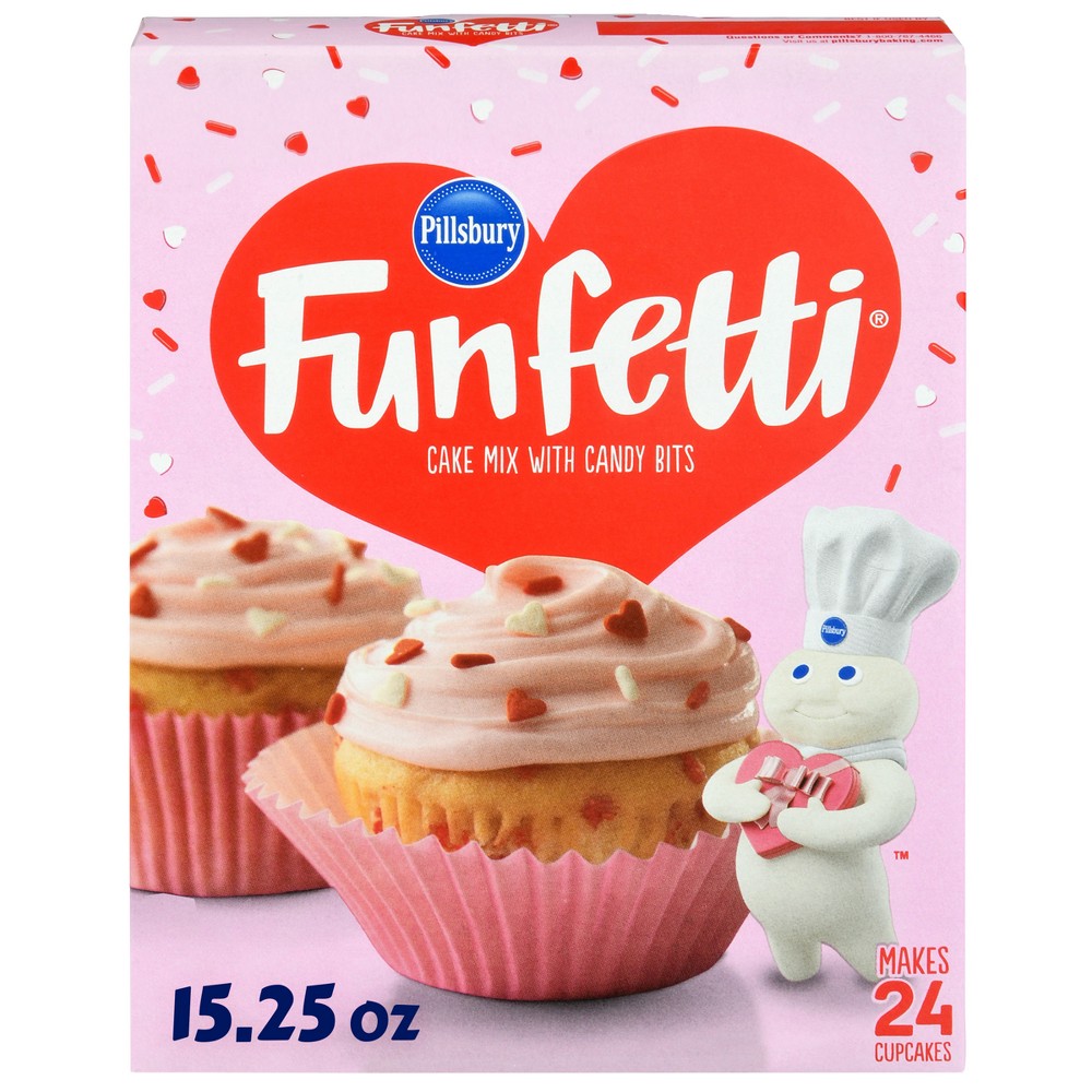 UPC 051500608111 product image for Pillsbury Baking Valentine's Funfetti Cake Mix - 15.25oz | upcitemdb.com