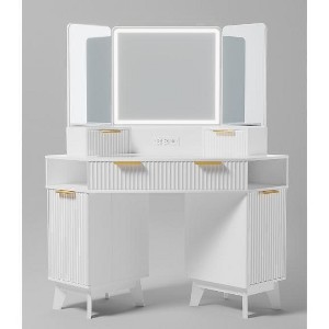 Vanity Desk with Mirror and Lights - 1 of 1