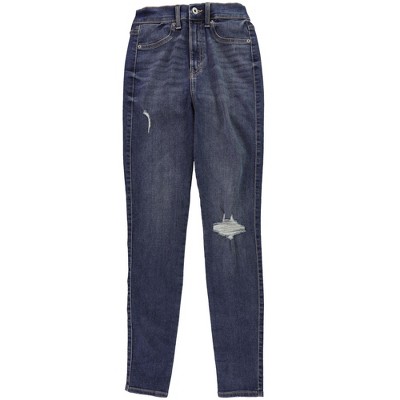 Celebrity Pink Womens Faded Pocket Distressed Skinny Fit Jeans