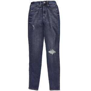 Celebrity Pink Womens Faded Pocket Distressed Skinny Fit Jeans - 1 of 3