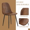 NicBex 5PCS/7PCS Wood Textured MDF Dining Table Set with 4/6 Suede Chairs for Kitchen/Dining Room,Brown - 4 of 4