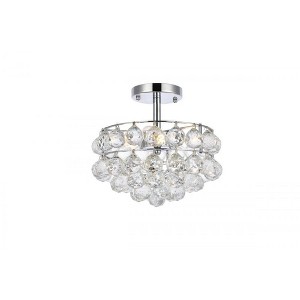 Elegant Lighting Savannah 12 inch flush mount in chrome - 1 of 4