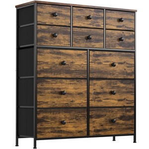 WOWLIVE Dresser 12 Chest of Drawers, Closet with Wooden - 1 of 4
