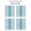 Big Dot of Happiness Blue Elegant Cross - Boy Religious Party Water Bottle Sticker Labels - Set of 20 - 3 of 4
