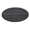 Vynxaria Anze Contemporary Oval Wood Shelf Coffee Table - Stylish & Durable Design - 2 of 2