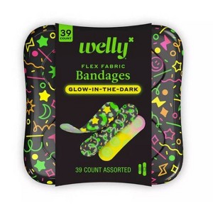 Welly Glow-in-the-Dark Bandages - 39ct - 1 of 4