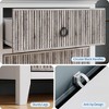 6 Drawer Dresser for Bedroom, Wooden Chest of Storage Cabinet with Large Drawer, Anti-Tipping Waveform Fluted Chest for Bedroom Living Room Hallway - 3 of 4