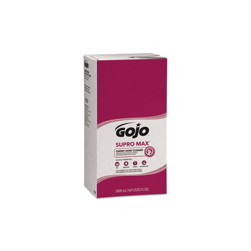 GOJO SUPRO MAX Hand Cleaner, Cherry, 5,000 mL Refill, 2/Carton, 1 of 7