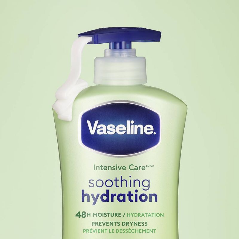 Vaseline Intensive Care Soothing Hydration Hand and Body Lotion Aloe - 3ct/20.3 fl oz each, 5 of 9