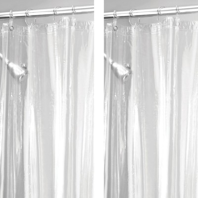 Mdesign X-long Waterproof Vinyl Shower Curtain Liner - 96" Long : Target