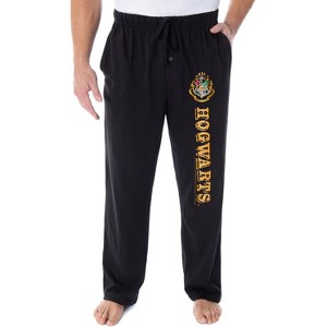 Harry Potter Men's Hogwarts Castle School House Crest Pajama Pants - 5 Styles - 1 of 3