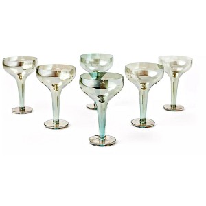 Blue Rose Polish Pottery 19-3357 Champagne Coupe Glass Set - 1 of 1