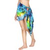 LA LEELA Women's Sarong Beachwear Wraps Pareo One Size Blue - 3 of 4