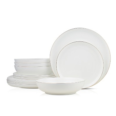 Stone Lain Gabrielle 12-Piece Bone China Dinnerware Set, Service for 4