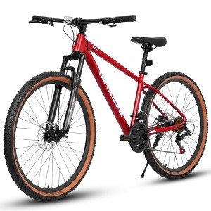 Mountain Bike 27.5 Inch Wheels, Aluminum Frame 21 Speed Men Women Trail Commuter City Mountain Bike,  isc Brake Thumb Shift Front Fork Bicycle - 1 of 4