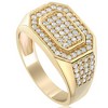 Pompeii3 1Ct Men's Diamond Ring 10k Yellow Gold - 3 of 4