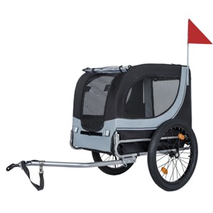 SEVOBAL Pet Strollers Large Folding Bike Trailer for Dogs All-Terrain Pet Carrier for Cycling Jogging Camping, Black, 49.21"*28.77"*36.22" - 1 of 4