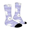 Teddy Bear Women Printed Crew Socks Funny Funky Socks Soft Polyester Novelty Gifts for Artists Men - 3 of 4