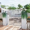 Wooakway 72"H 47"W Outdoor Metal Garden Trellis Privacy Screen Lattice Panel Indoor Room Divider - 3 of 4