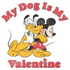 Women's Mickey & Friends My Dog is My Valentine T-Shirt - 2 of 3