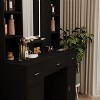NicBex Vanity Set with USB Charging Station, 5-Drawer Makeup Desk, 2 Cabinets & LED Mirror for Apartment/Bridal Gift - 4 of 4