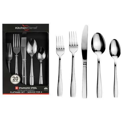 40-Piece Silverware Set for 8, Stainless Steel Flatware Cutlery Set for Home Kitchen Restaurant Hotel, Kitchen Utensils Set
