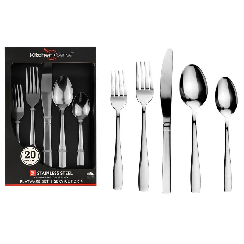 40-Piece Silverware Set for 8, Stainless Steel Flatware Cutlery Set For Home Kitchen Restaurant Hotel, Kitchen Utensils Set, 1 of 7