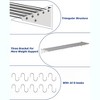 Metal Kitchen Rack , 12" x 60" Stainless Steel Wall Mount Shelf with 10 S Hooks for Hanging Pots, Pans, Cookware in Home and Restaurant - 4 of 4