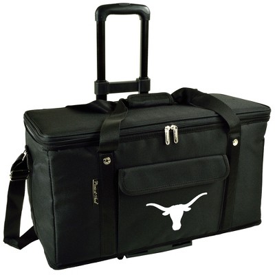 NCAA Texas Longhorns Folding Soft Sided  Rolling Cooler -64 Cans