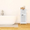 Evideco French Home Goods Bathroom Linen Storage Floor Cabinet - 2 of 4