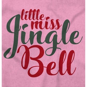 Christmas Little Miss Jingle Bell Toddler Baby Girl T Shirt Brisco Brands - 1 of 4